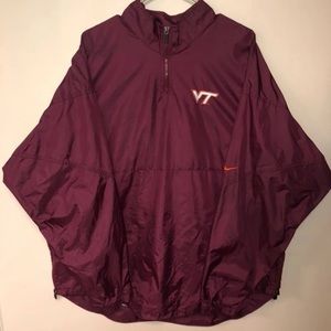vintage virginia tech nike windbreaker